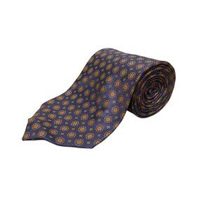 Vintage Brooks Brothers Purple Silk Floral Patterned Tie Business Accessory